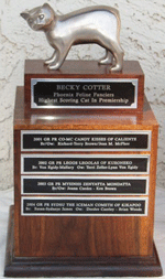 The Becky Cotter memorial trophy