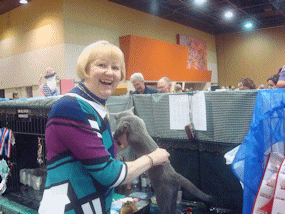 Donna Fuller and Russian Blue