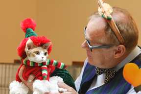 Douglas Myers cat costume judging
